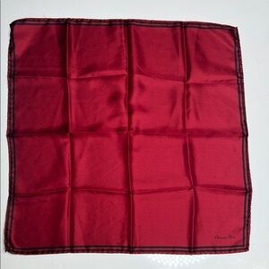 Christian Dior 19” Silk Scarf Pocket Square - Unused
